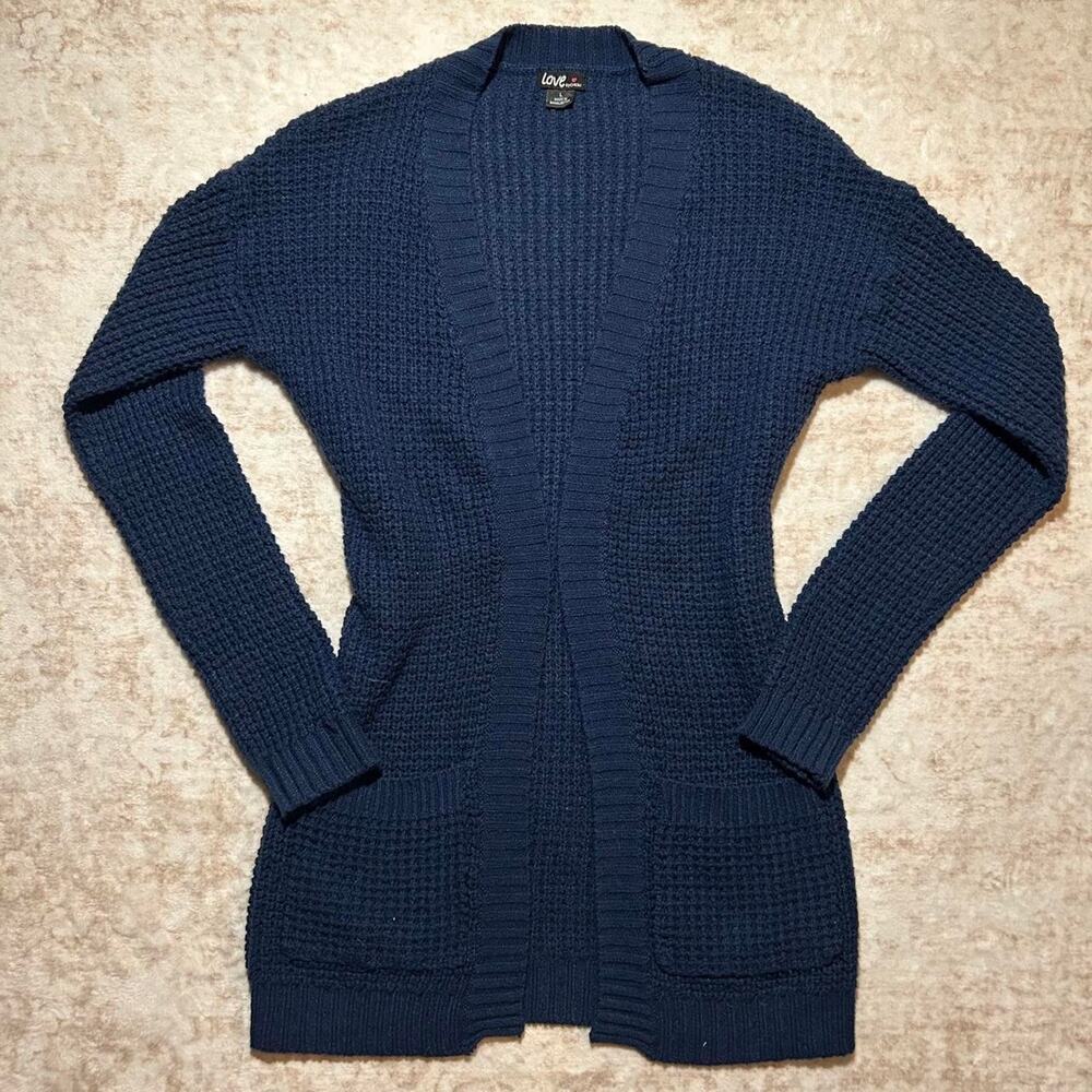 Love by chelsi navy blue Cardigan size L